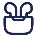 Airbuds Case Open SVG Icon